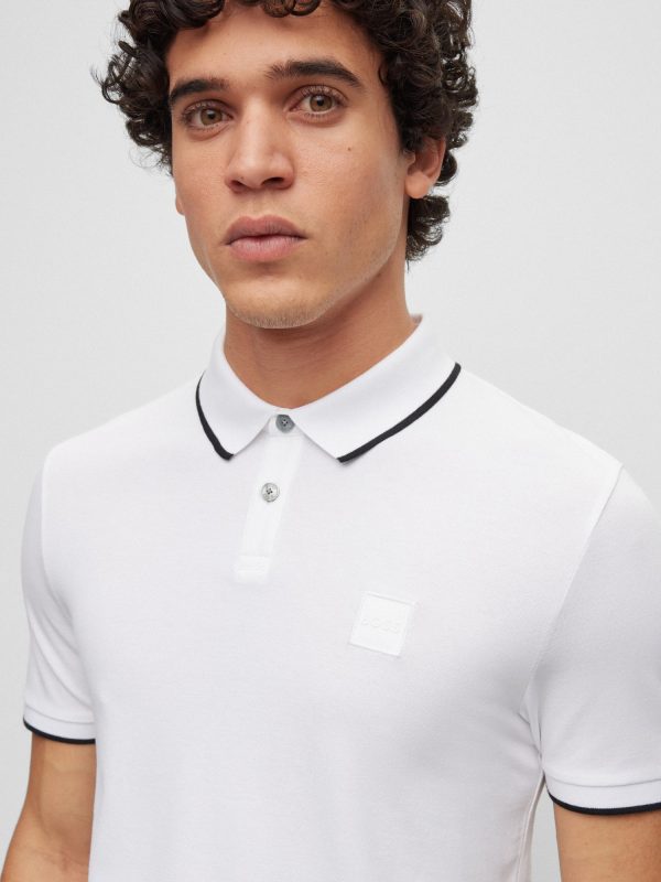 Polo slim fit de algodón elástico - HUGO BOSS