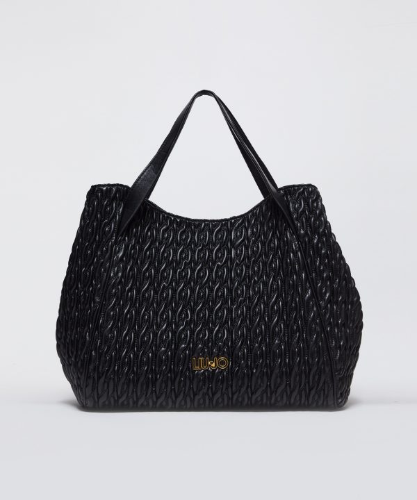 Bolso tote guateado con bolsito - LIU.JO
