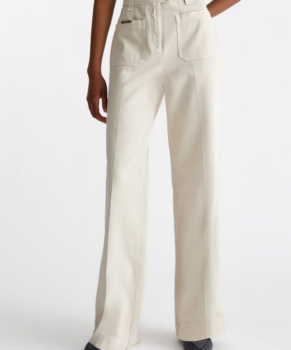 Pantalón recto de algodón - LIU.JO