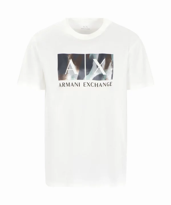 Camiseta regular fit con logo - ARMANI EXCHANGE