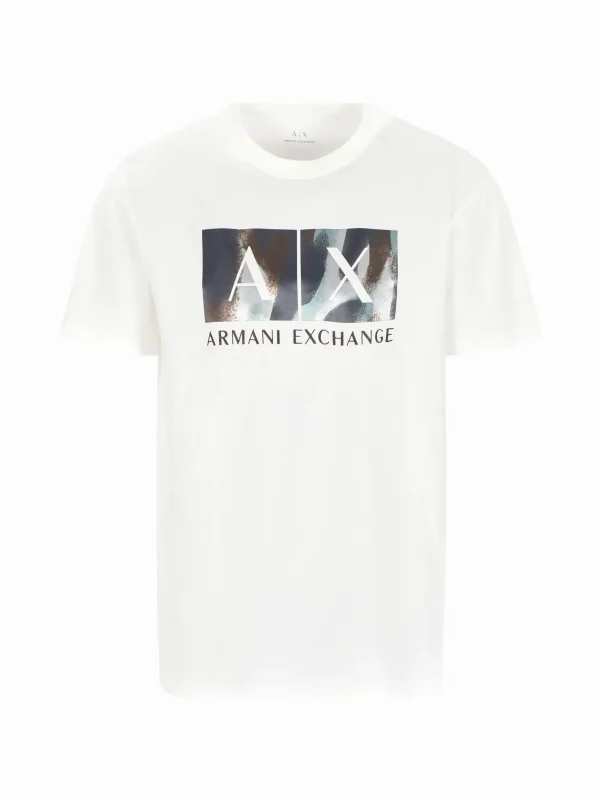 Camiseta regular fit con logo - ARMANI EXCHANGE