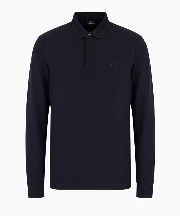 Polo slim fit de algodón elástico - ARMANI EXCHANGE