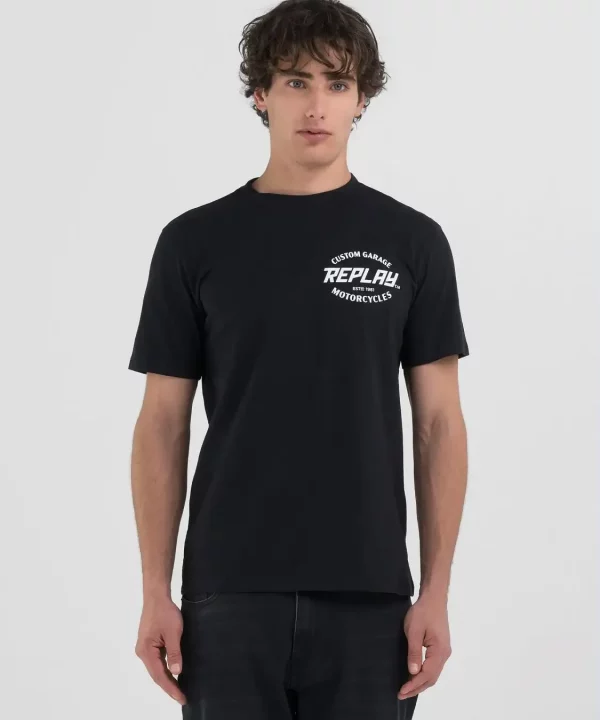 Camiseta con estampado custom garage - REPLAY