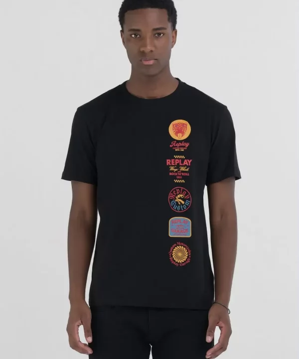Camiseta con estampado gráfico - REPLAY