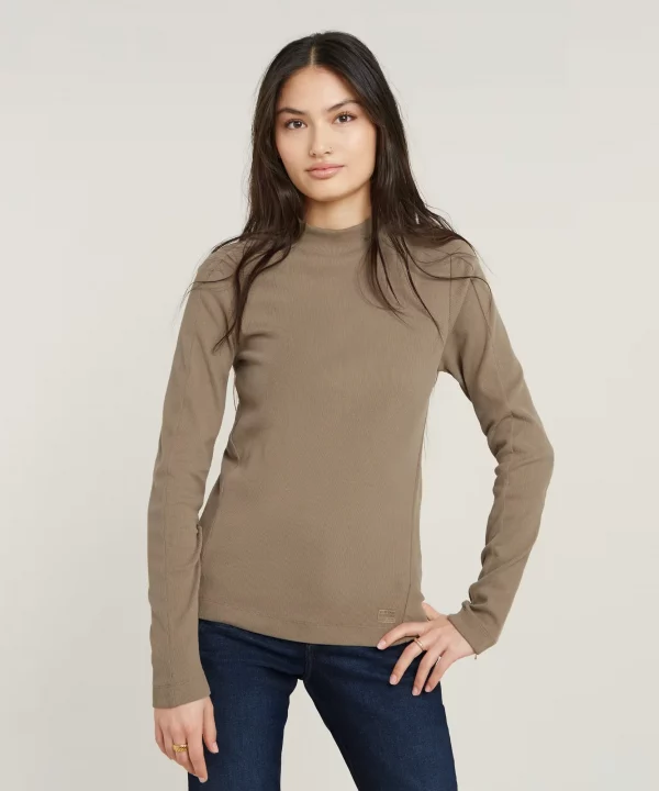 Top Slim Rib Mock - G-STAR RAW