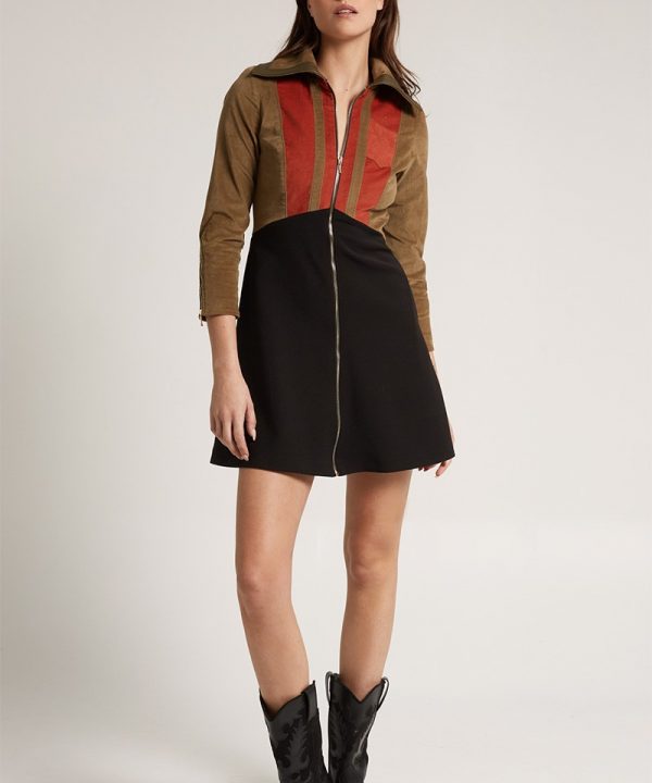 Vestido combinado falda negra - HIGHLY PREPPY