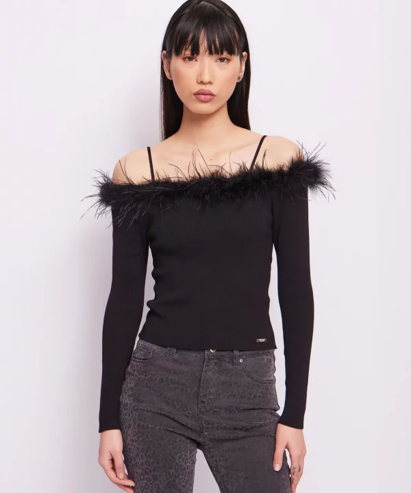 Jersey negro con tirantes - DENNY ROSE