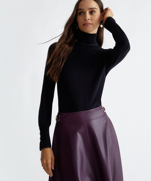 Jersey de cuello alto de punto - LIU.JO