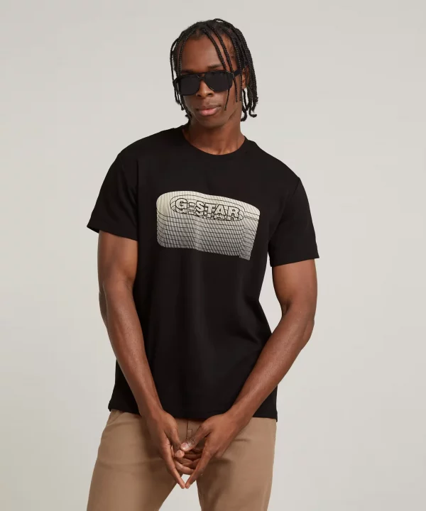 Camiseta stacked old skool logo - G-STAR RAW