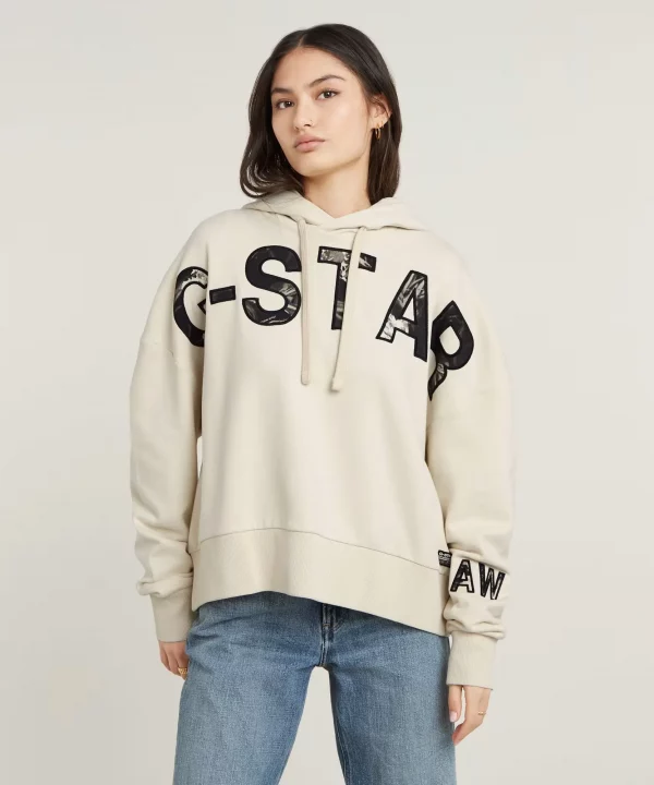 Sudadera Con Capucha Embro Print Oversized - G-STAR RAW