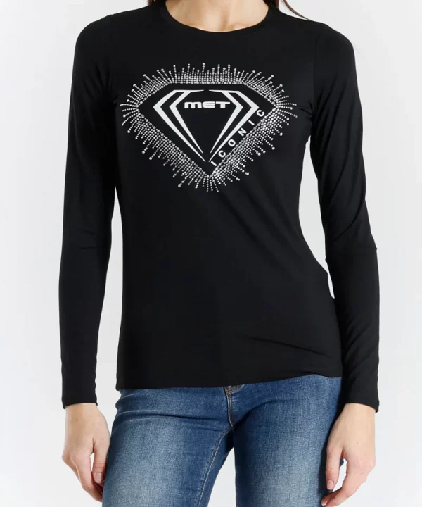 Camiseta Iconic Con Strass - MET