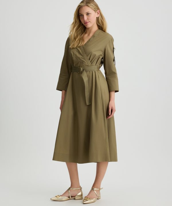 Vestido midi de popelina - LIU.JO