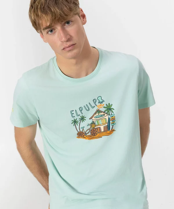 Camiseta Estampado Beach House - EL PULPO