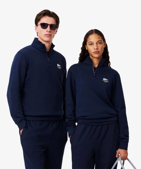 Sudadera cuello alto y cremallera - LACOSTE