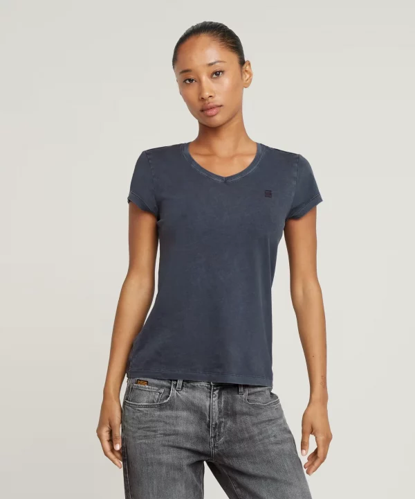 Top overdyed eyben slim v-neck 2.0 - G-STAR RAW
