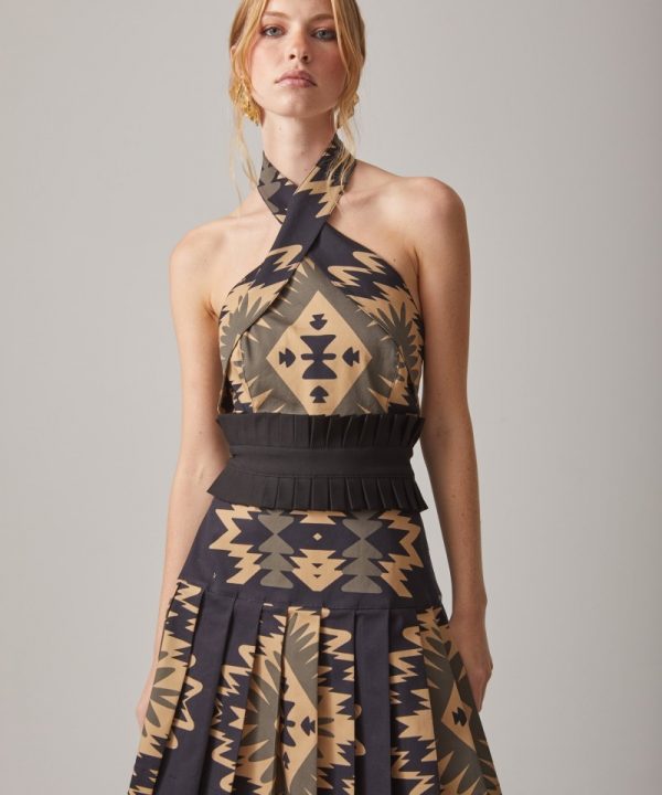 Vestido escote cruzado - HIGHLY PREPPY