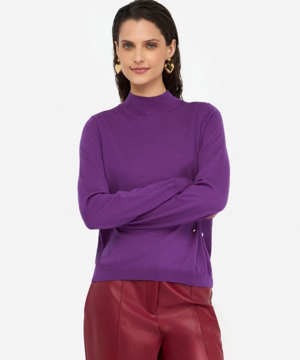 Jersey de lana con perlas - LIU.JO