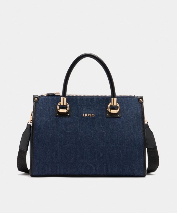 Bolso tote mediano de denim - LIU.JO