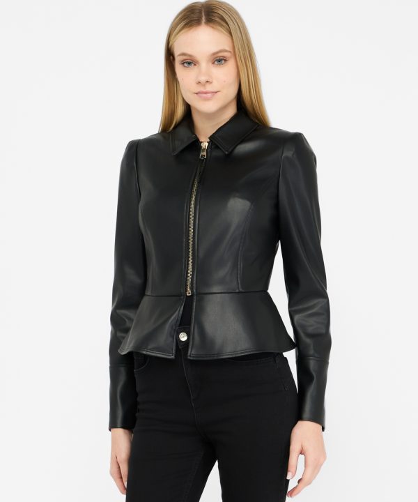 Chaqueta slim-fit en acabado encerado - LIU.JO