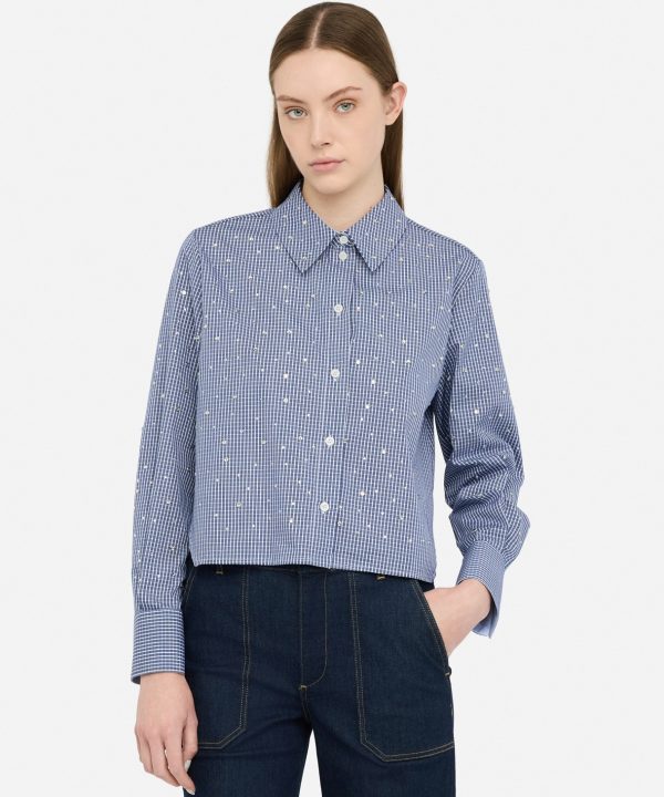 Camisa de popelina con strass - LIU.JO
