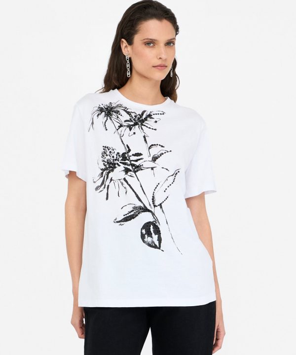 Camiseta de algodón con estampado - LIU.JO