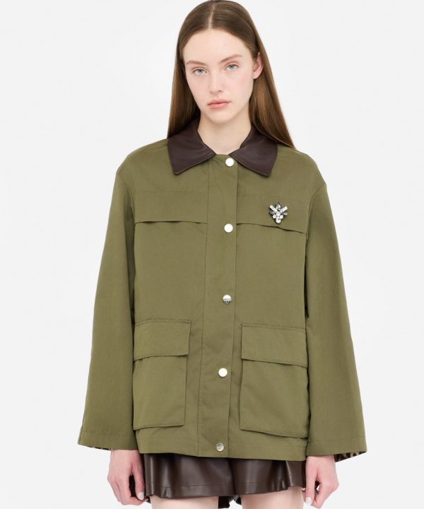 Chaqueta con bordado de pedrería - LIU.JO