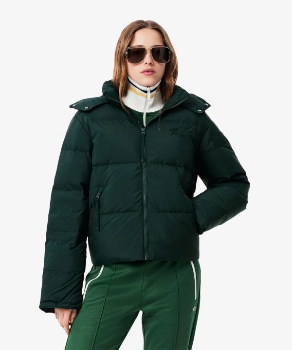 Chaqueta con capucha acolchada - LACOSTE
