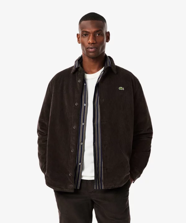 Sobrecamisa de pana oversized - LACOSTE