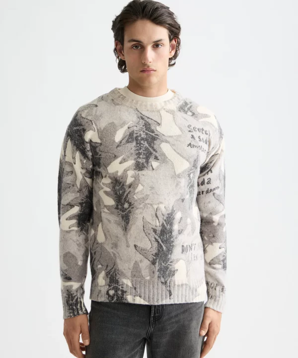 Jersey Printed dropped shoulder - SCOTCH & SODA