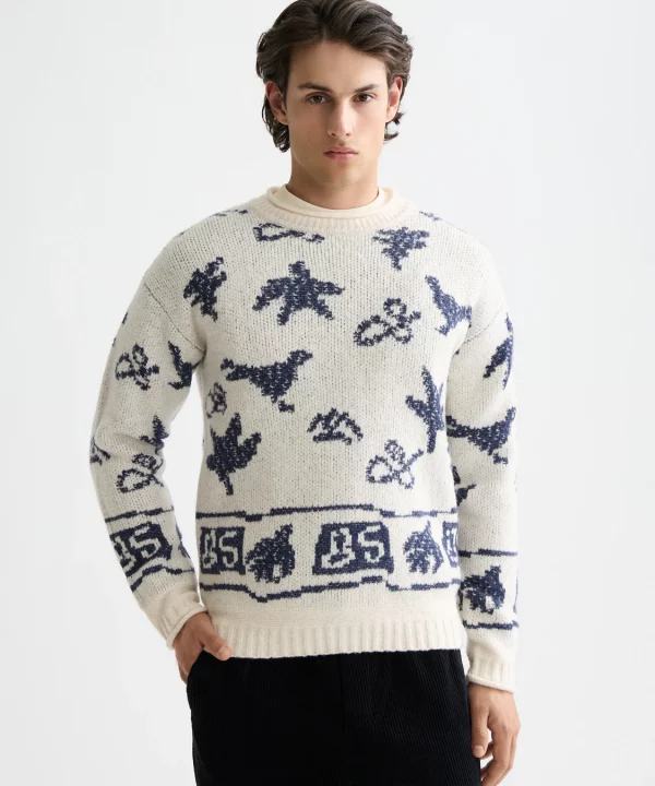 Jersey Jacquard dropped shoulder - SCOTCH & SODA