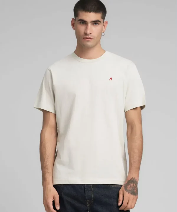 Camiseta de punto con R bordada - REPLAY