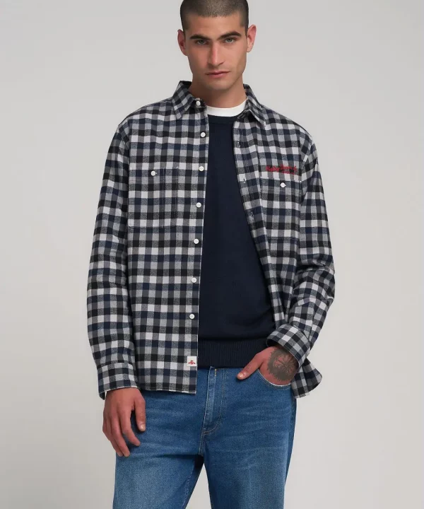 Camisa de franela a cuadros - REPLAY