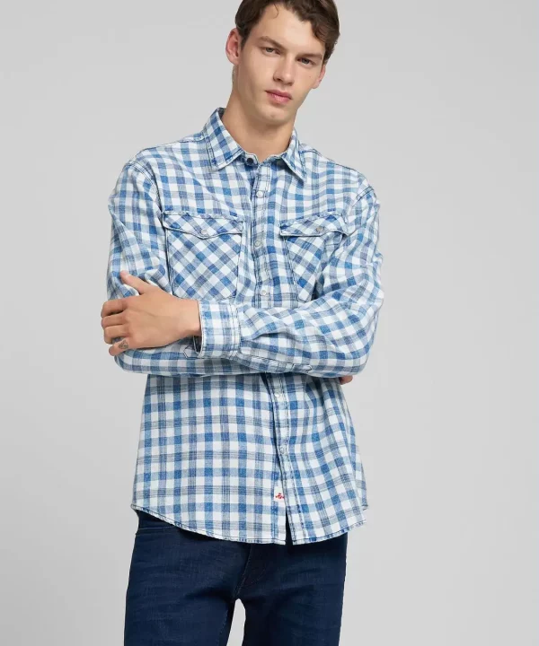 Camisa de algodón con Fantasía  - REPLAY