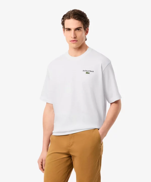 Camiseta estampada de corte amplio - LACOSTE