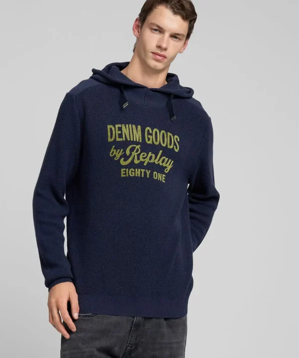 Sudadera con capucha y estampado - REPLAY