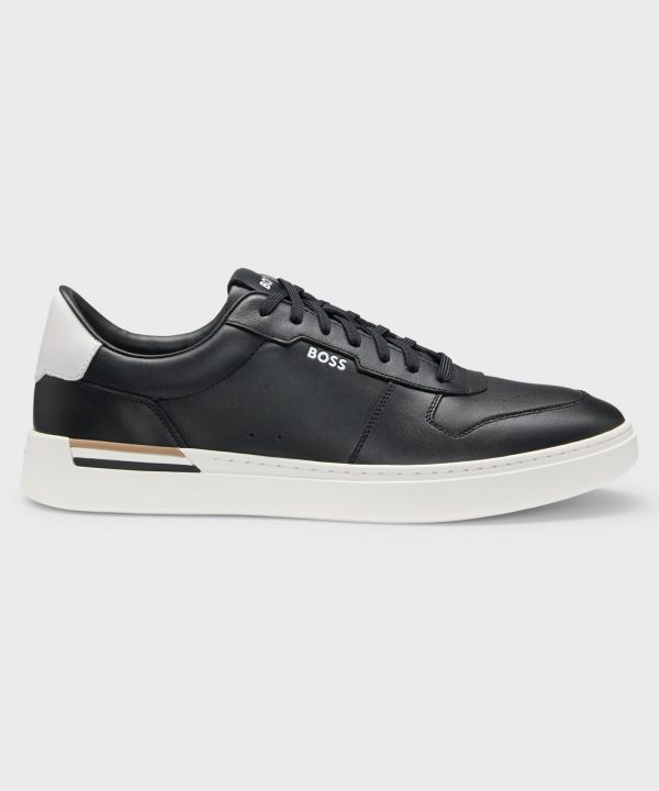 Deportivas de piel con detalles de logo - HUGO BOSS