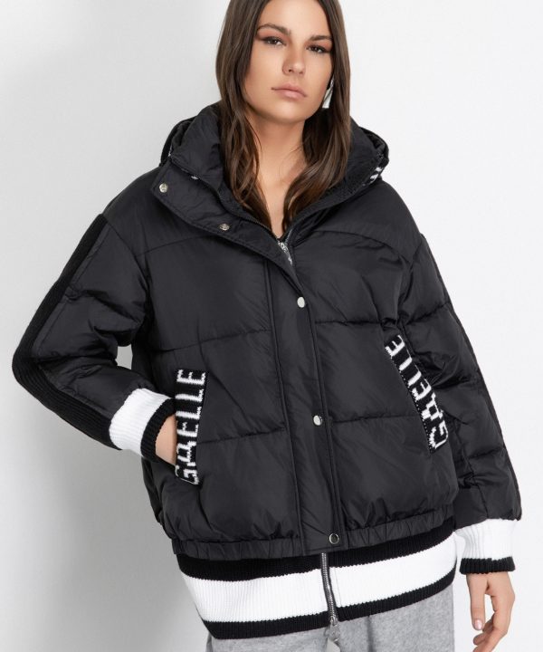 Chaqueta de plumón de manga larga con capucha - GAëLLE