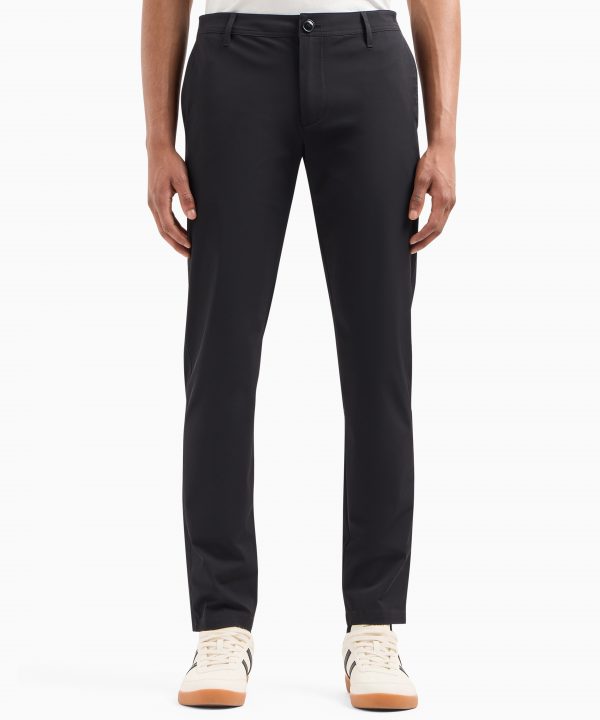 Pantalones slim fit en sarga ultraelástica - ARMANI EXCHANGE