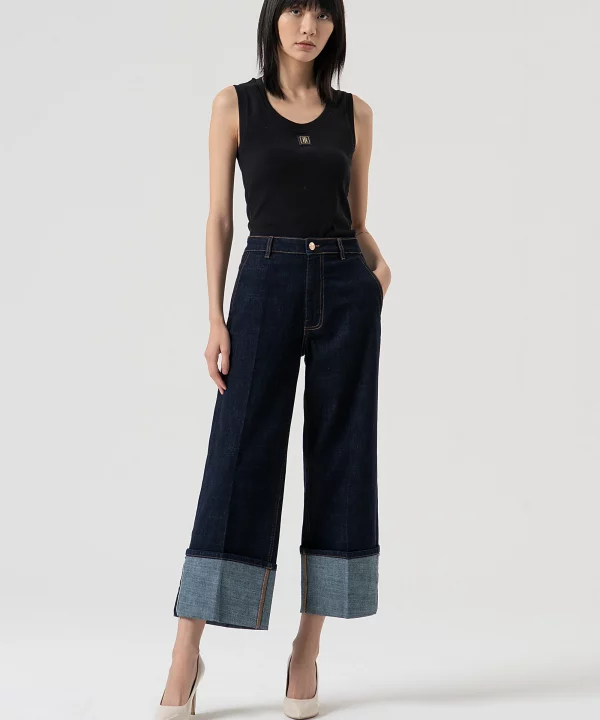 Jeans Flare crop - FRACOMINA