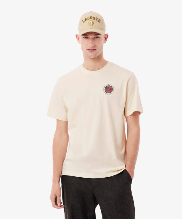 Camiseta de jersey con estampado - LACOSTE