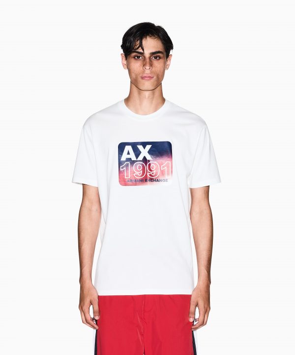 Camiseta de corte regular con estampado degradado - ARMANI EXCHANGE
