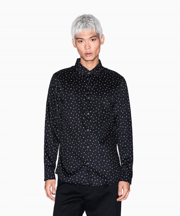 Camisa de corte regular con logotipo de letras - ARMANI EXCHANGE