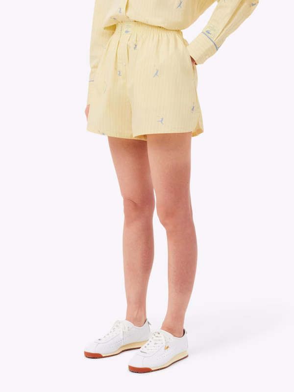Shorts Poplin Jacquard Boxer - LACOSTE