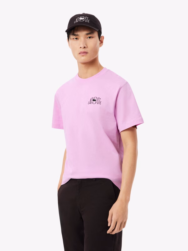 Camiseta de algodón estampada - LACOSTE
