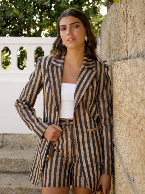 Chaqueta cremallera rayas - HIGHLY PREPPY