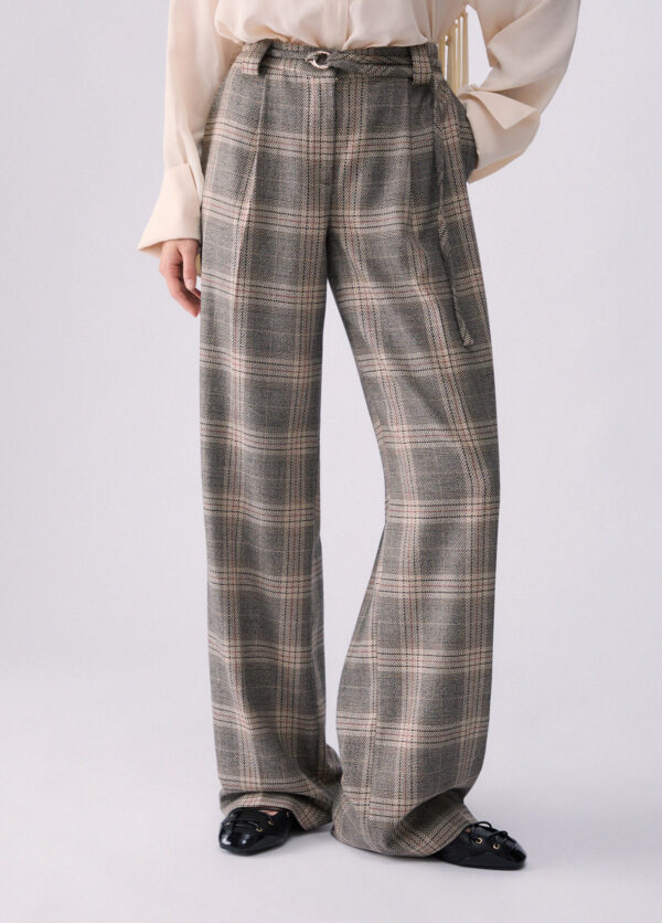 Pantalones palazzo con cinturón - LIU.JO