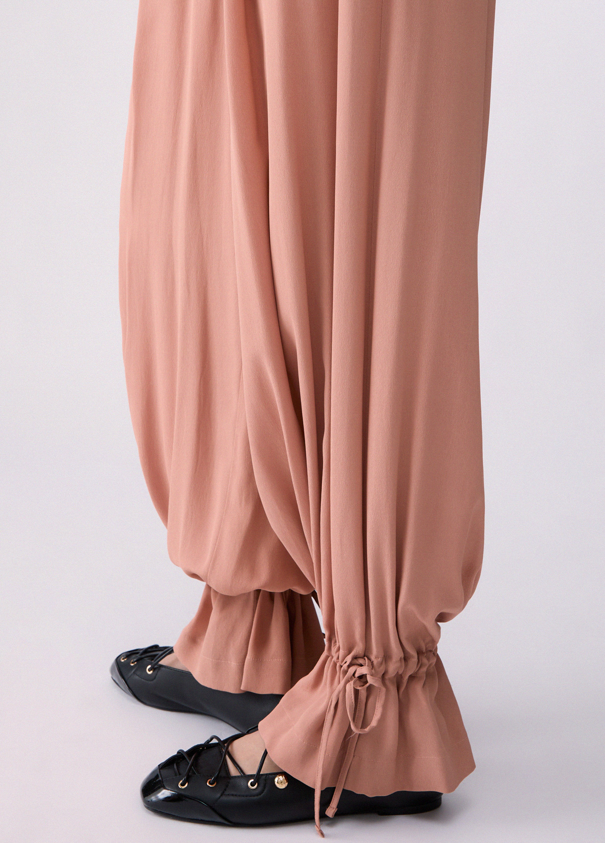 Pantalones amplios con cordón ajustable - LIU.JO - Imagen 3