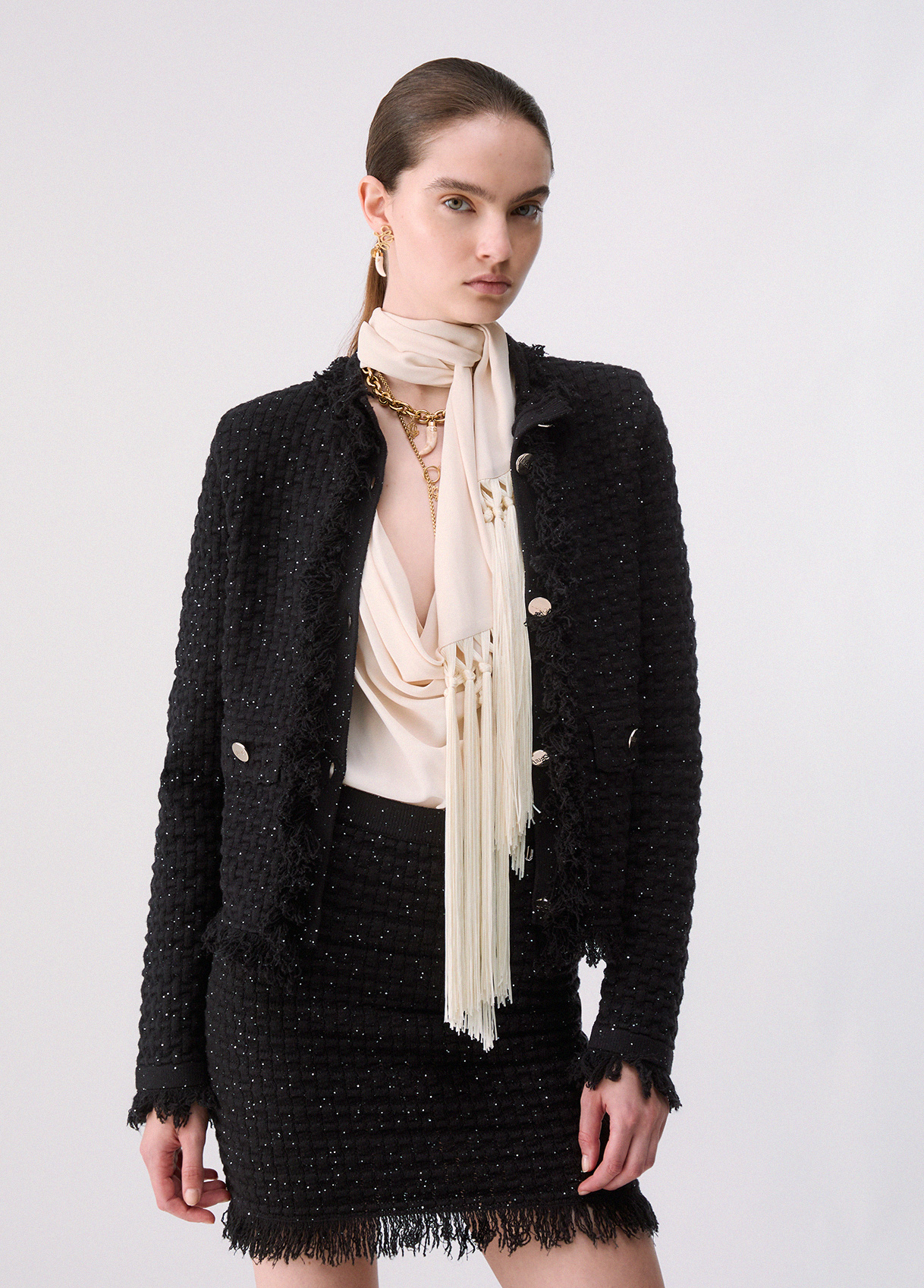 Chaqueta con detalles deshilachados - LIU.JO