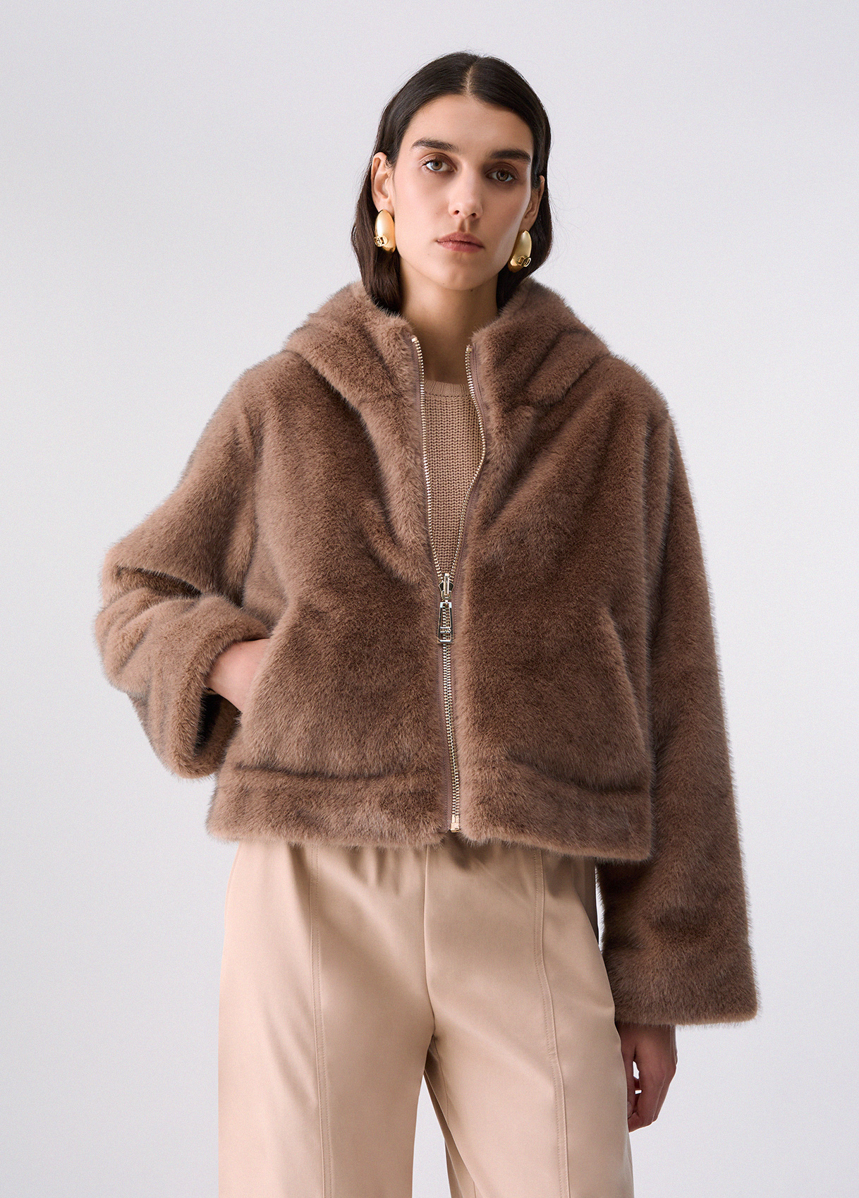 Cazadora reversible en teddy - LIU.JO