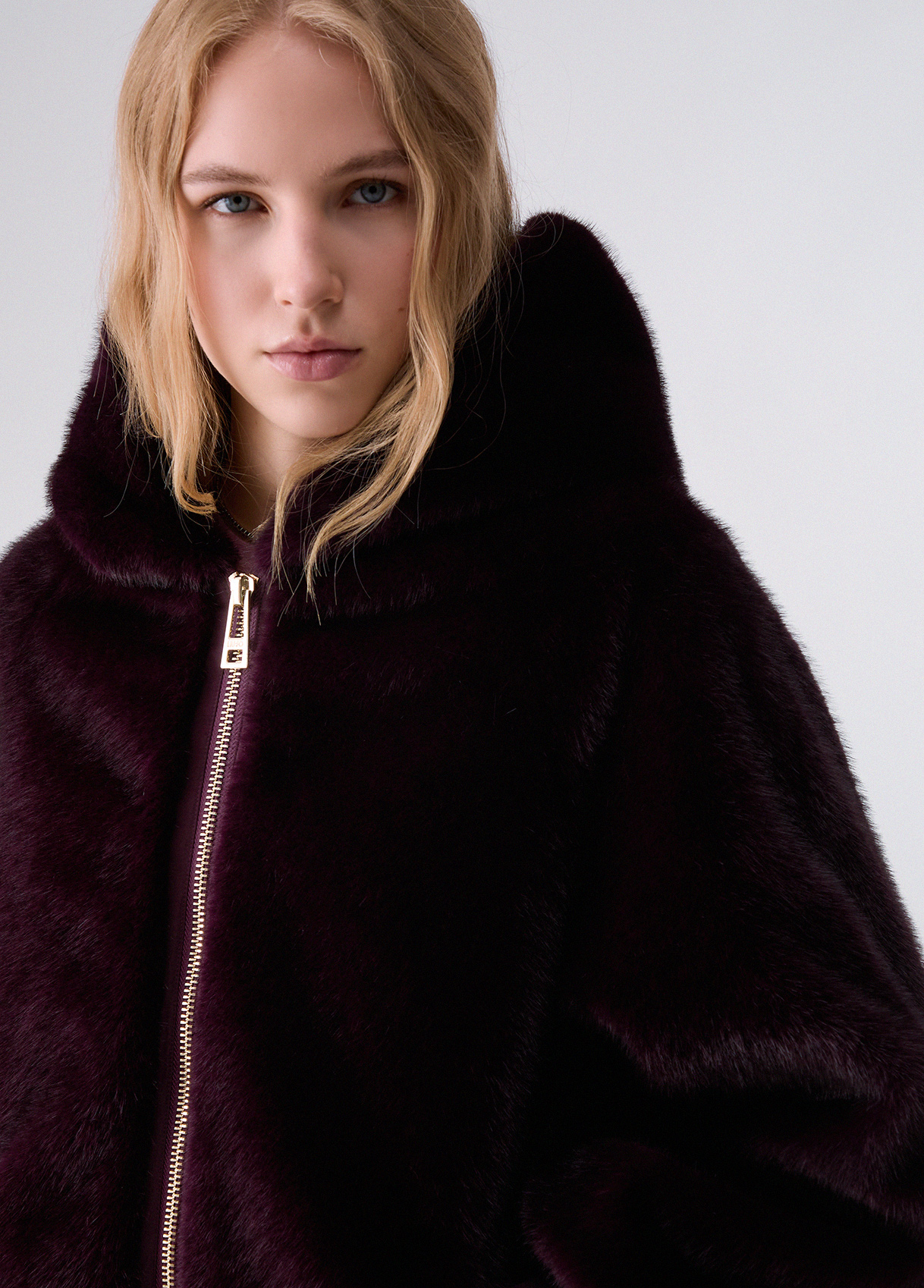 Cazadora oversize en teddy - LIU.JO - Imagen 3